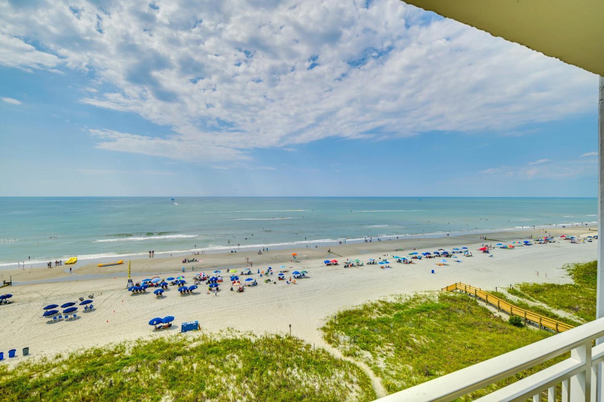 Cozy Coastal Condo With Airy Oceanfront Balcony Миртл-Бич Экстерьер фото