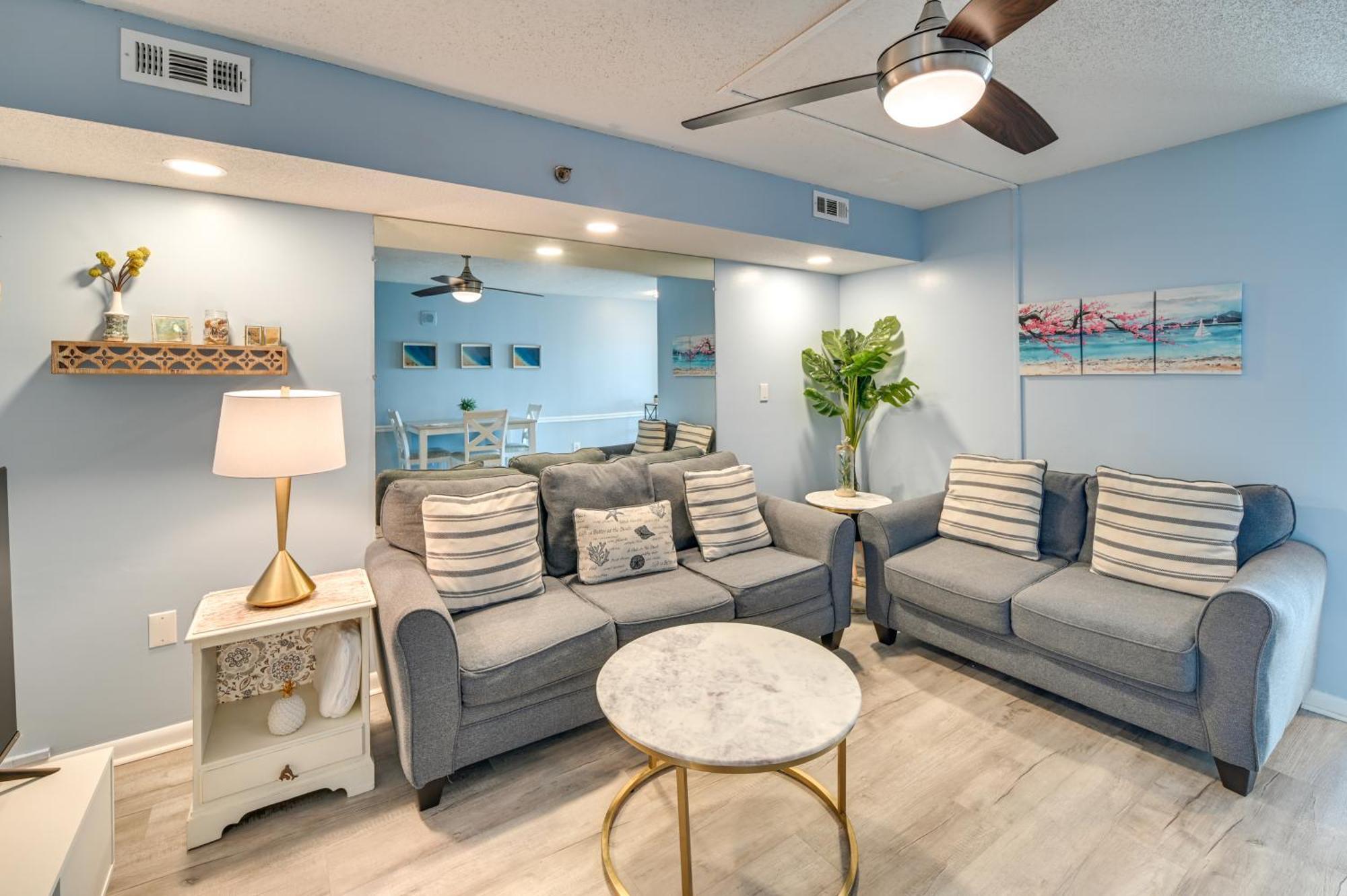 Cozy Coastal Condo With Airy Oceanfront Balcony Миртл-Бич Экстерьер фото