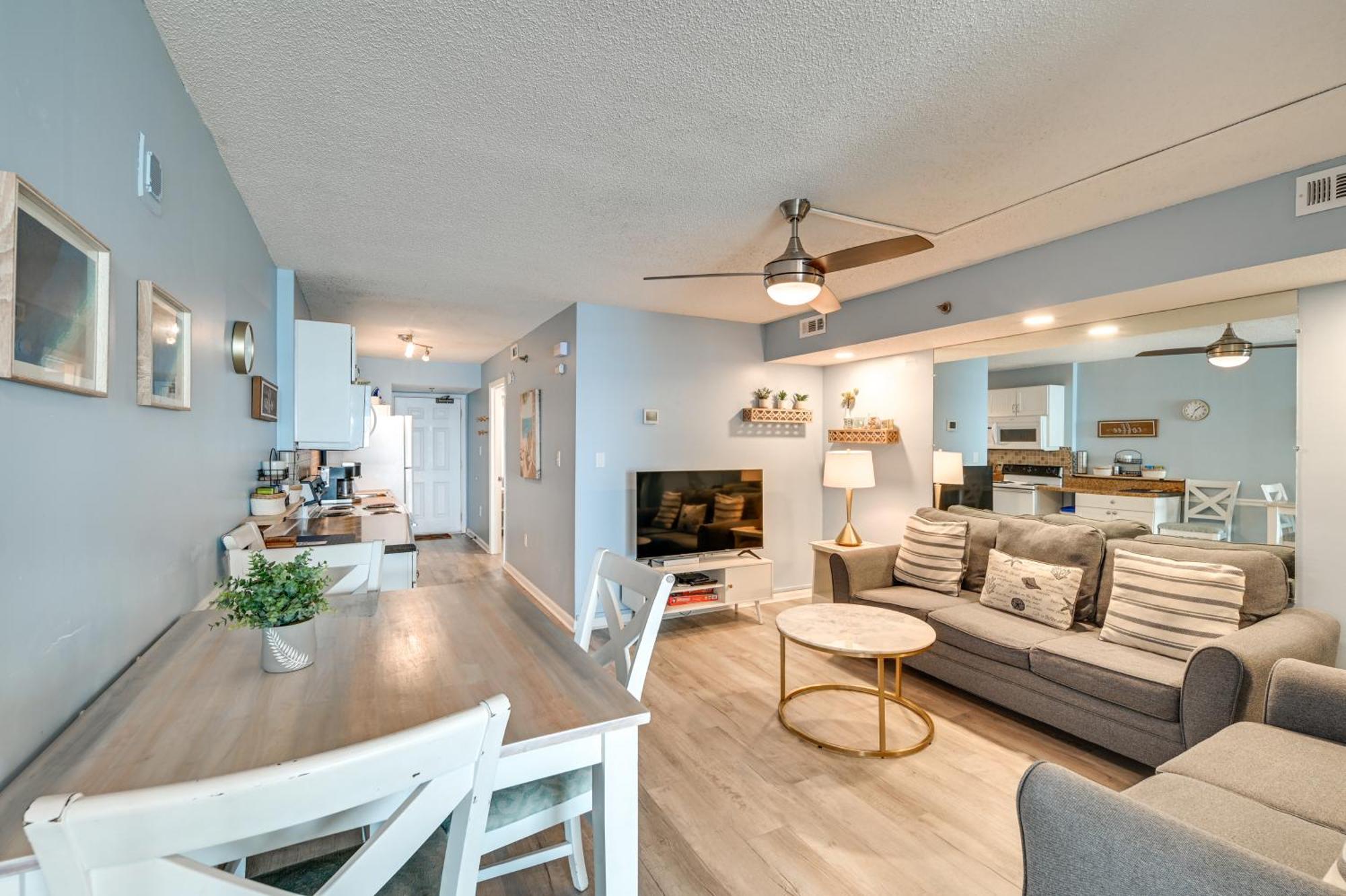 Cozy Coastal Condo With Airy Oceanfront Balcony Миртл-Бич Экстерьер фото