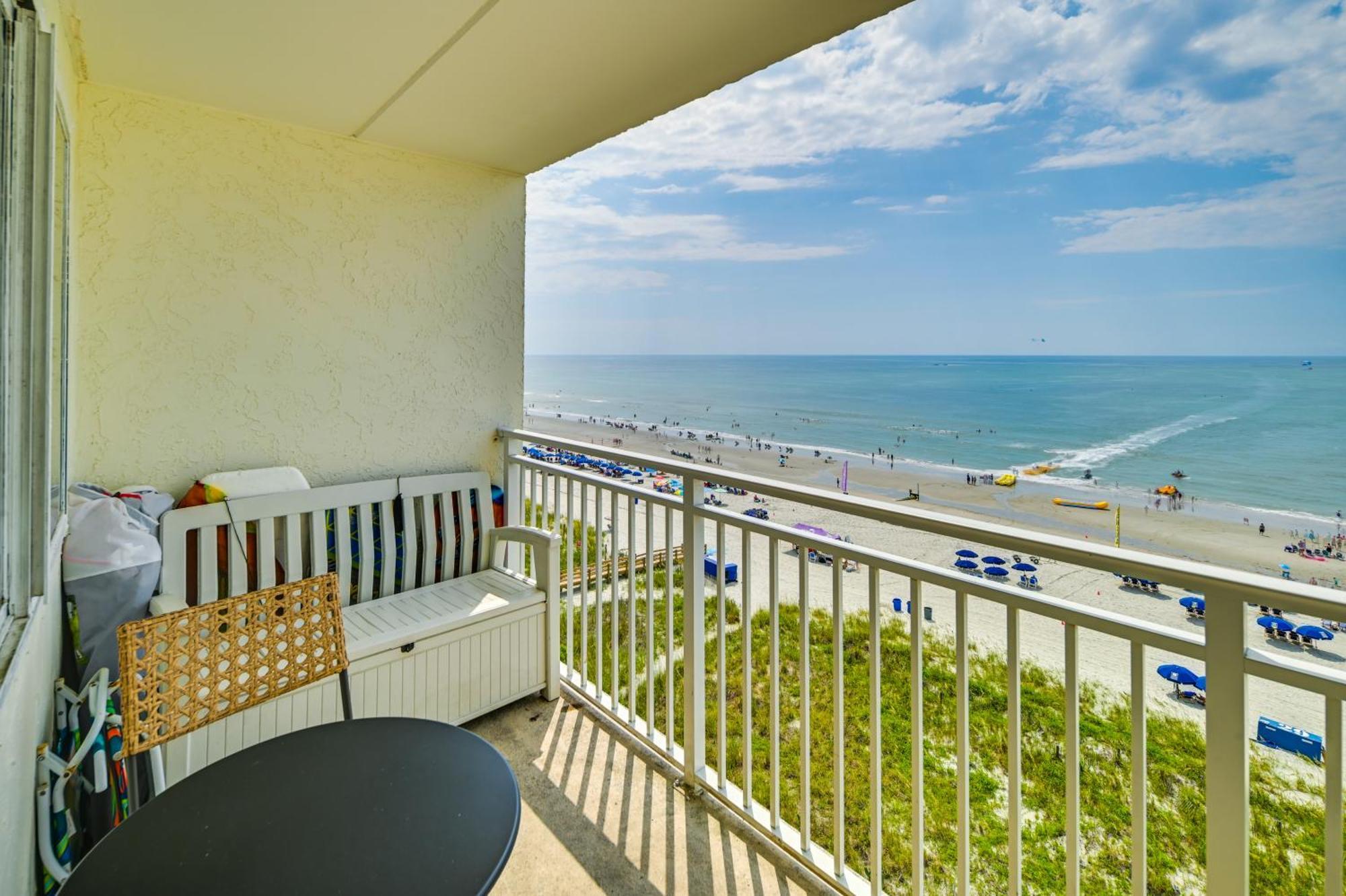 Cozy Coastal Condo With Airy Oceanfront Balcony Миртл-Бич Экстерьер фото